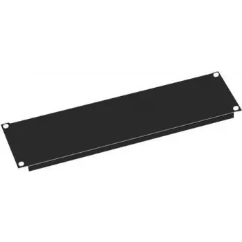 VALUE užpildymo panelė - juoda RAL 9005 - 3U - 48,3 cm (19 colių)