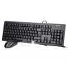 A4Tech KM-72620D - Klaviatūros ir pelės rinkinys - USB - US - Juoda