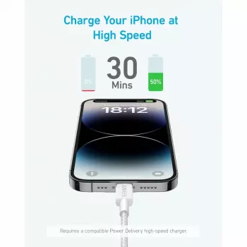Laidas Anker 322 0,9 m Lightning – USB C 30 W