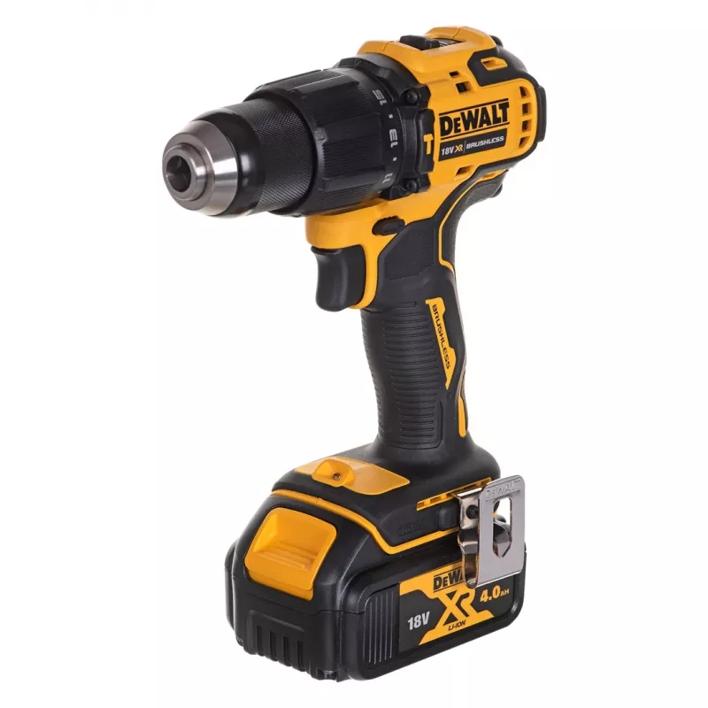 Belaidis elektrinių įrankių rinkinys DeWalt DCK2062M2T — 18V, gręžtuvas DCD709 + smūginis suktuvas DCF809 1/4 colio, 2×4.0Ah akumuliatoriai, dėklas TSTAK II