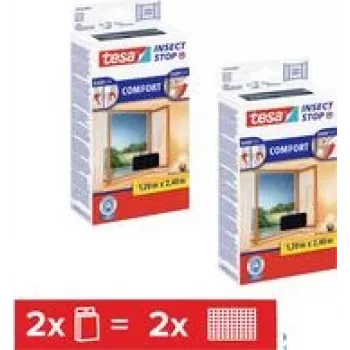 Tinklas nuo vabzdžių -Set Comfort 2x 1,2 m x 2,4 m Antracitas (55918-00500-01)