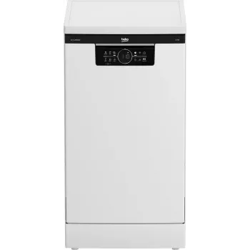 BEKO BDFS26120WQ Laisvai pastatoma indaplovė, energijos klasė E, plotis 45 cm, 6 programų, inverterinis variklis, trečias stalčius, balta