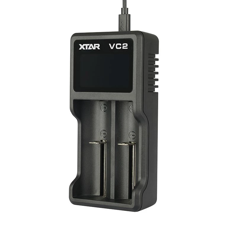 XTAR VC2 Įkroviklis Buitinėms Baterijoms USB
