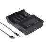 XTAR VC4 Įkroviklis buitinėms baterijoms USB
