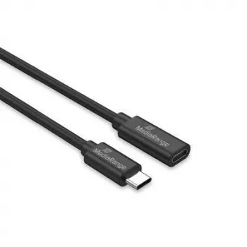 USB-C į USB-C laidas MediaRange MRCS245 USB 3.2 Gen 1 (3.1 Gen 1) 2 m 5 Gbit/s 60 W Juodas