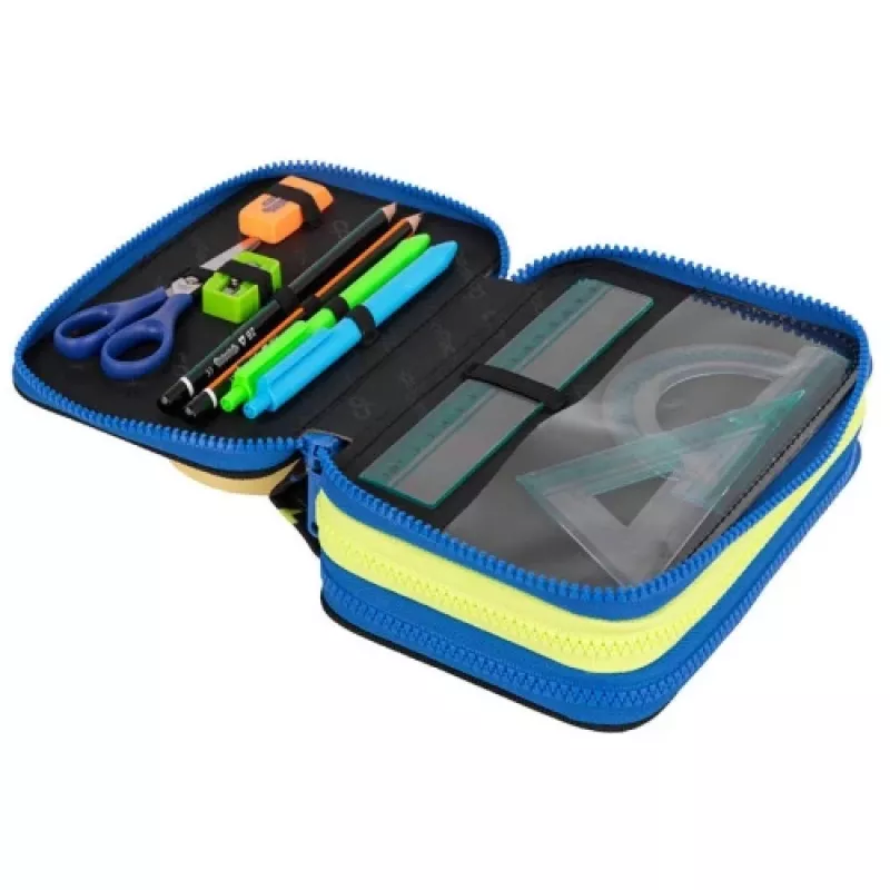 Pieštukinė CoolPack Jumper 3 ATLANTIS F067828 – trijų skyrių mokyklinė pieštukinė