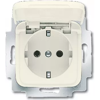 BUSCH JAEGER 20 EUK-212 - Kištukinis lizdas CEE 7/3 - 2P+E - Smėlio spalvos - 250 V - 16 A - 71 mm