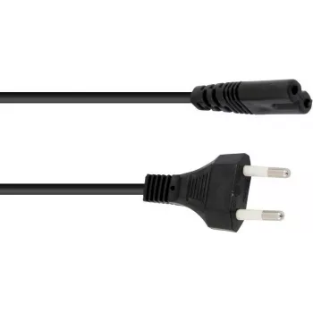Maitinimo laidas Omnitronic 1,5 m, IEC C13 – Schuko, juodas