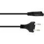 Maitinimo laidas Omnitronic 1,5 m, IEC C13 – Schuko, juodas