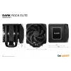 be quiet! Dark Rock Elite oro aušintuvas 13,5 cm juodas 1 vnt.
