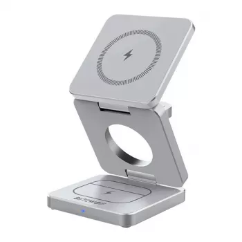 Belaidė įkrovimo stotelė BlitzWolf BW-IW30 3-in-1 greitasis įkrovimas iPhone ir Samsung, 3 įrenginių belaidis įkrovimas