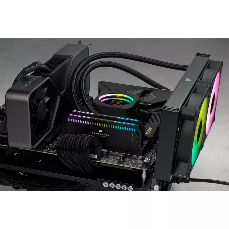 Corsair Dominator Platinum DDR5 64 GB (2x 32 GB) 6400 MHz juodas atminties rinkinys CMT64GX5M2B6400C32