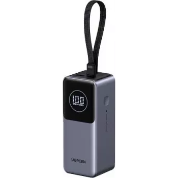UGREEN Powerbank PB723 20000 mAh 130W dvipusis greitas įkrovimas, pilka, universali