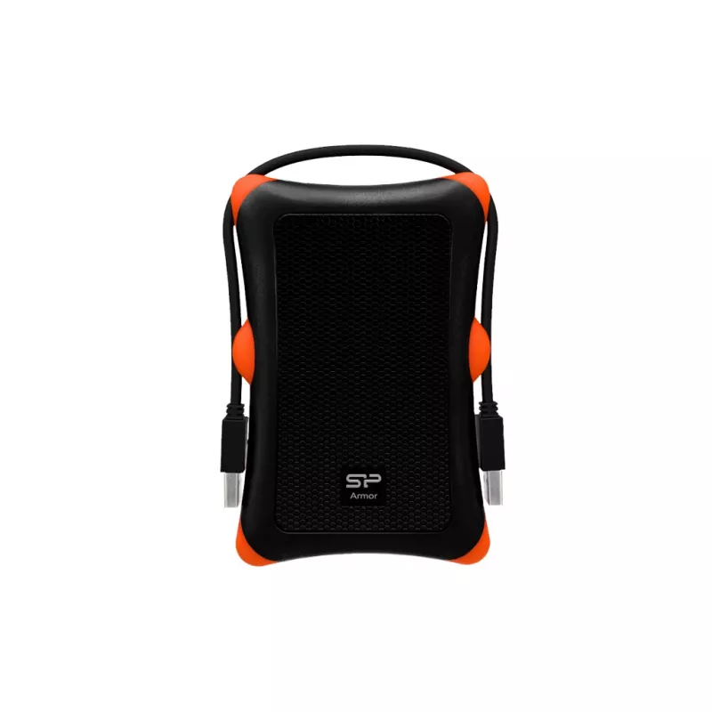 Išorinis HDD/SSD dėklas Silicon Power Armor A30, 2,5 colio vieno disko, USB 3.2 Gen 1, Micro-USB A, oranžinis/juodas