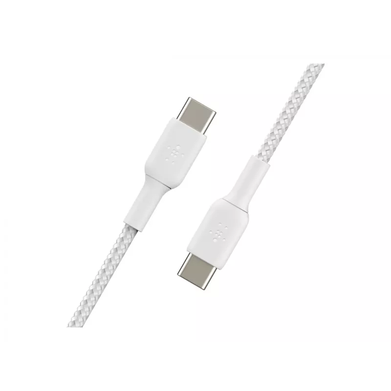 Pintas USB-C į USB-C laidas, 1 m, baltas