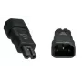 MicroConnect PE147AD lizdų keitiklis C14 į C7 juodas