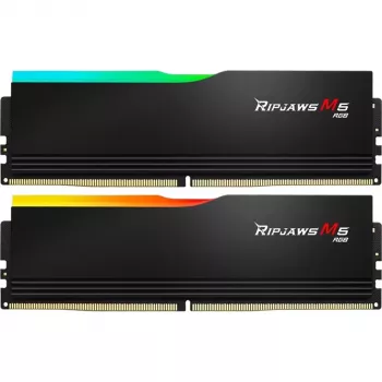 G.Skill Ripjaws M5 RGB 48 GB DDR5-6000 (2x 24 GB) Dual-Kit, juodos spalvos, F5-6000J3036F24GX2-RM5RK, INTEL XMP