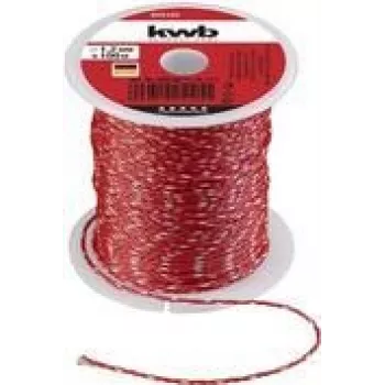 Virvė KWB 925120 100m Nailono Raudona 1,2 mm