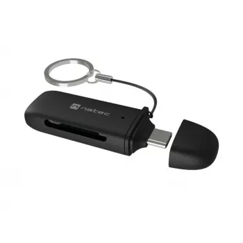 Kortelių skaitytuvas NATEC SCARAB C SD/Micro SD USB 3.2 Gen 1 juodas (NCZ-2365)