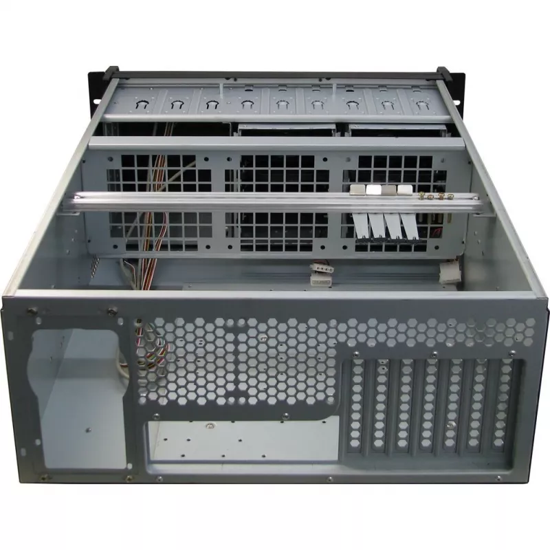 Serverio korpusas Inter-Tech IPC 4U-4129L Rack sidabrinis