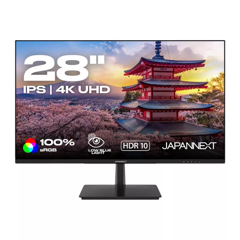 JAPANNEXT JN-I280UHD60F-P 28 colių 4K UHD monitorius, IPS, 3840x2160, 5 ms, 60 Hz, AMD FreeSync, HDMI, DisplayPort