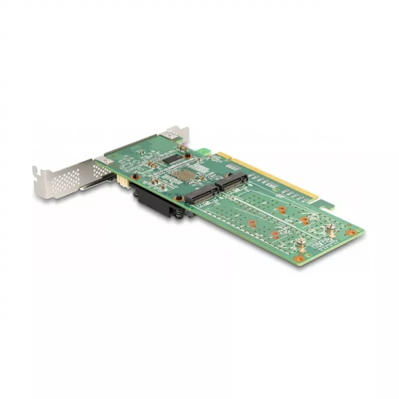 DeLOCK PCI Express x16 kortelė su 4 vidiniais NVMe M.2 Key M lizdais – Low Profile formos faktorius