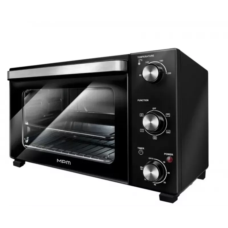 Elektrinė stalviršinė orkaitė MPM MPE-16/T — 35 L, 1500 W, konvekcija, laikmatis, stiklinės durelės
