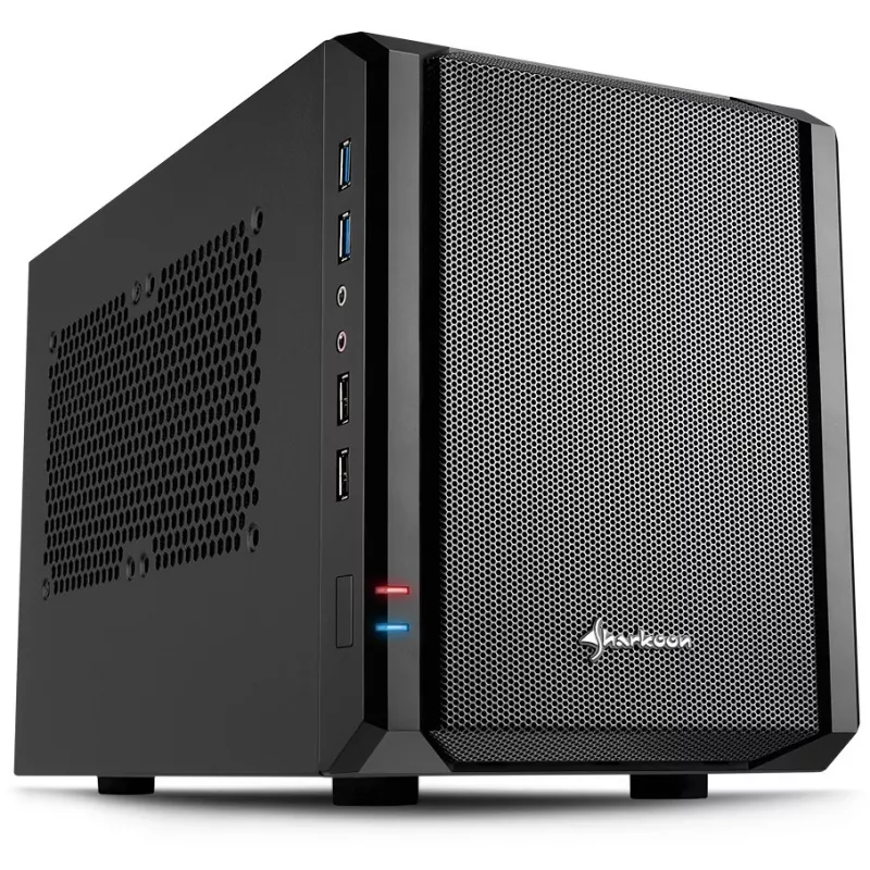 Sharkoon QB One Schwarz - Mini-ITX korpusas, juodas