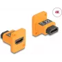 DeLOCK D tipo modulis HDMI-A lizdas-lizdas 4K oranžinis