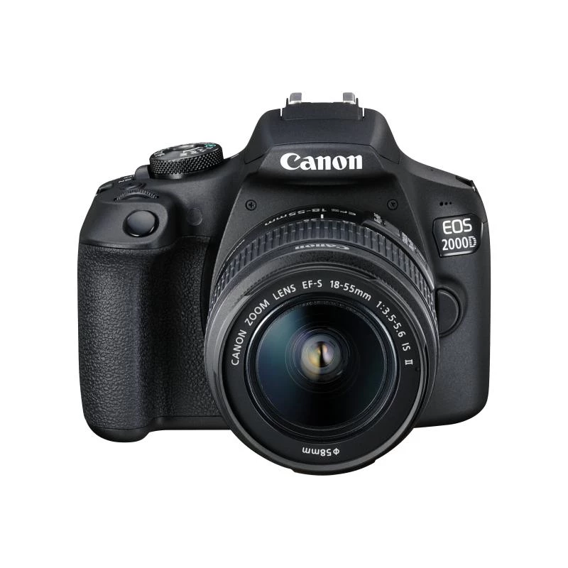 Canon EOS 2000D BK 18-55 IS II EU26 veidrodinis fotoaparato rinkinys 24,1 MP CMOS 6000 x 4000 pikselių juoda