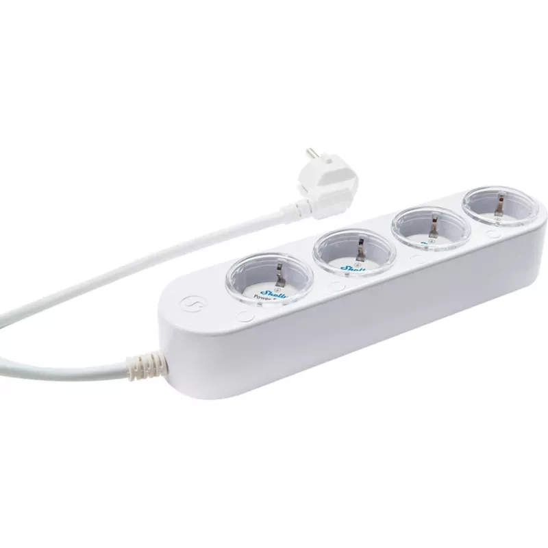 Išmanusis 12A Shelly Power Strip 4 Gen4 Zigbee/Matter kištukinis lizdas