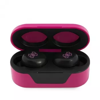 GUESS GUTWST31EM į ausį įdedamos Bluetooth ausinės su mikrofonu, rausvai violetinė