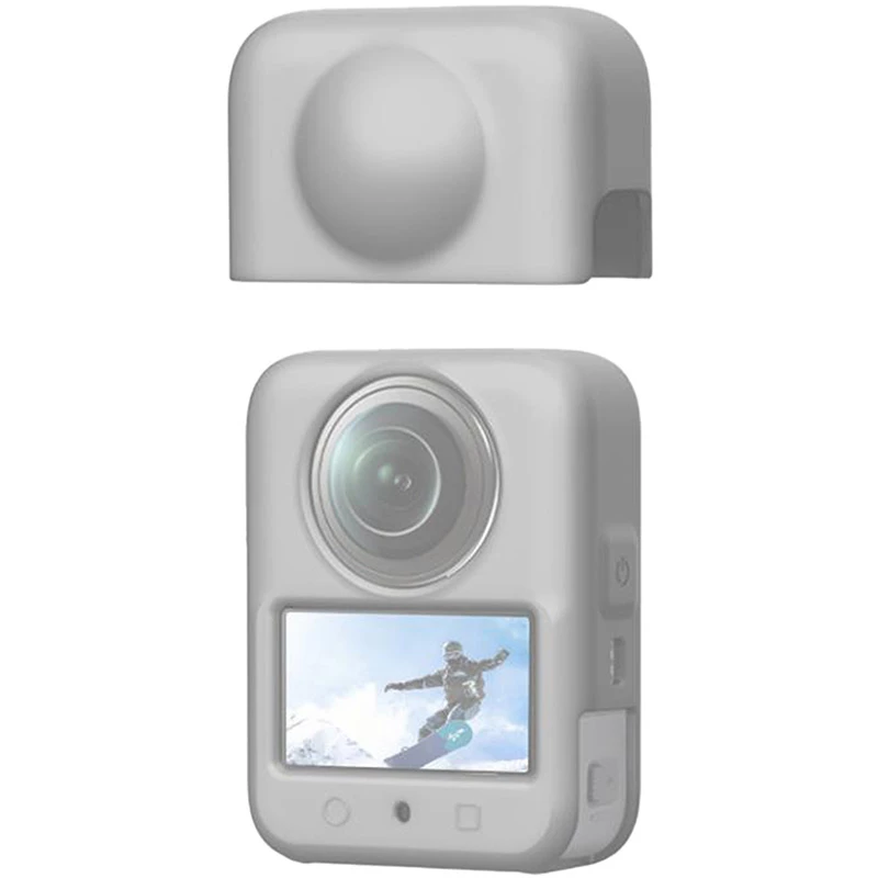 Silicininis dėklas su objektyvo apsauga PULUZ DJI Osmo 360 (pilka)