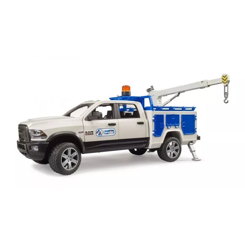 Automobilis Dodge RAM 2500 Service su besisukančia šviesa Gaidys BRUDER 02509