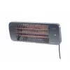 Kvarco elektrinis šildytuvas SUNRED LUG-2000W — 2000 W, lauko naudojimui, montuojamas ant sienos, IP24, juodas