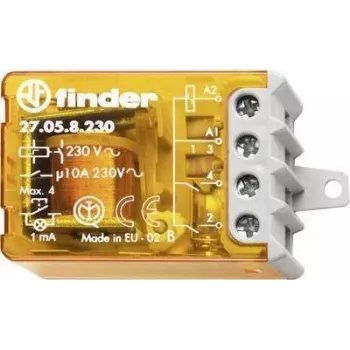 Finder impulsinis jungiklis įmontuojamas 1 vnt. 27.05.8.230.0000 2 paprastai atviri kontaktai 230 V/AC 10 A 2300 VA