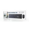 Gembird KBS-WCH-04 Belaidis rinkinys (klaviatūra + pelė), juoda, US išdėstymas