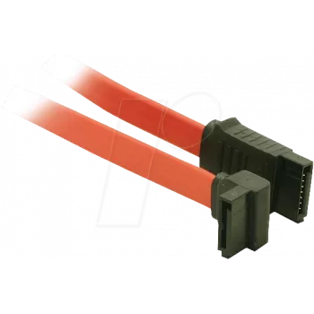 SATA kabelis S/CONN 78243-0.5 0,5 m SATA 7 kontaktų raudonas
