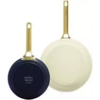 Keptuvių rinkinys GreenPan Padova Reserve – aliuminis, tamsiai mėlyna/geltona, Ø20 cm ir Ø26 cm, 2 vnt.