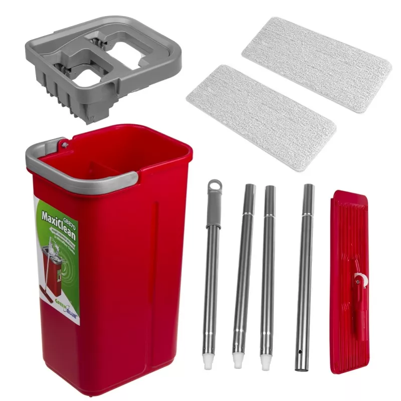 Grindų valymo rinkinys GB870 MaxiClean su 2 viename kibiru 5,7 l ir 360° besisukančia galvute