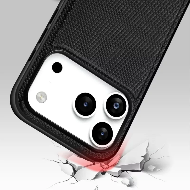 Nevox StyleShell NYLO 2528 dėklas iPhone 17 Pro, juodas