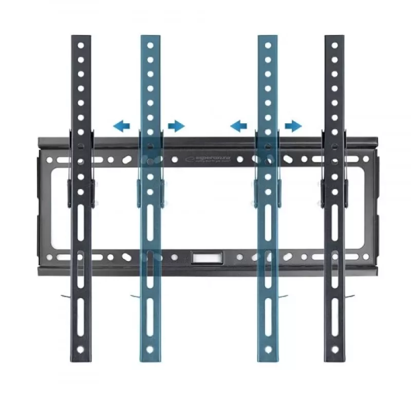 TV laikiklis ant sienos Esperanza HYPNOS 177,8 cm 70 colių juodas maks. 30 kg