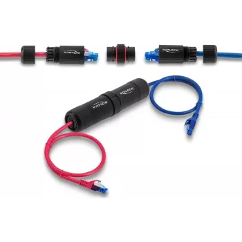 Tinklo jungtis Delock RJ45 Cat.6 su M16 sriegiu 90780