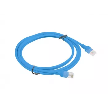 Tinklo kabelis LANBERG PCU6-10CC-0200-B Cat6 U/UTP RJ-45 iki RJ-45 2 m Mėlyna, CCA laidininkas, 250 MHz