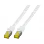 EFB-Elektronik RJ45 jungiamasis kabelis Cat.6A S/FTP LSZH baltas 0,5 m (MK7001.0,5W)