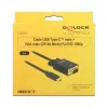 Kabelis vaizdo adapteris DeLOCK 85263 USB Type-C į VGA 3m Juodas