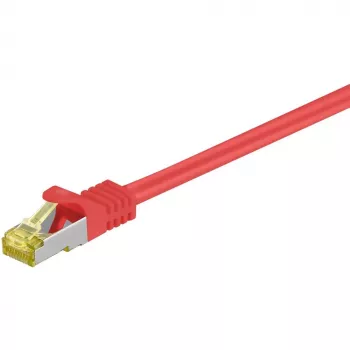 Wentronic GoobayCat.7 Raw Cable Patch Cable, S/FTP (PiMF), Raudonas, 1,5 m - LSZH Halogen-Free, Varis, RJ45 Kištukas (91598)