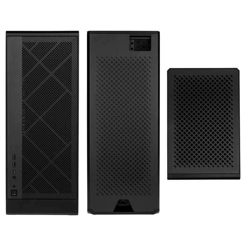 SilverStone ALTA G1M - microATX korpusas - micro ATX - be maitinimo šaltinio (SFX12V/SFX-L12V) - Juoda - USB/Garsas