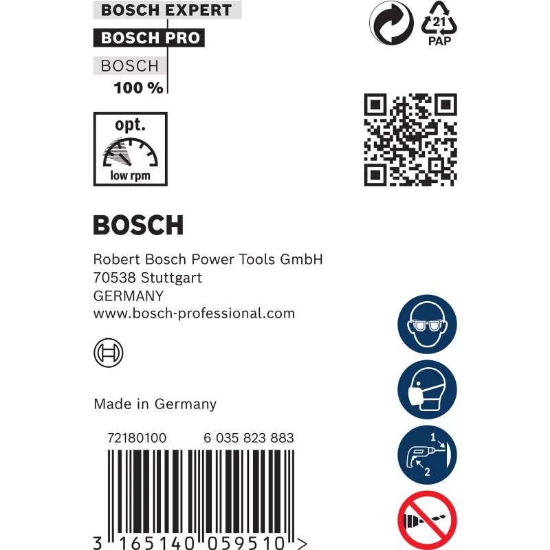 Bosch montavimo grąžtai, 600 mm