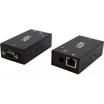 Exsys EX-6111-2 serijinio įrenginio serveris Ethernet į 1×RS-232 su 5V 4A išoriniu maitinimo šaltiniu